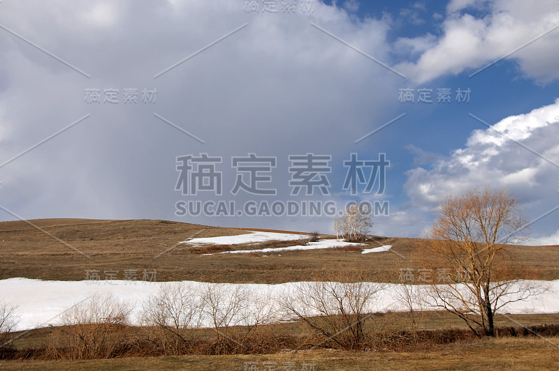 春色山水，最后一场雪，俄鞑靼斯坦