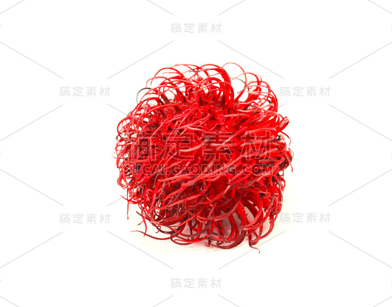热带水果红毛丹孤立