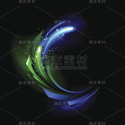 绿色发光晶体