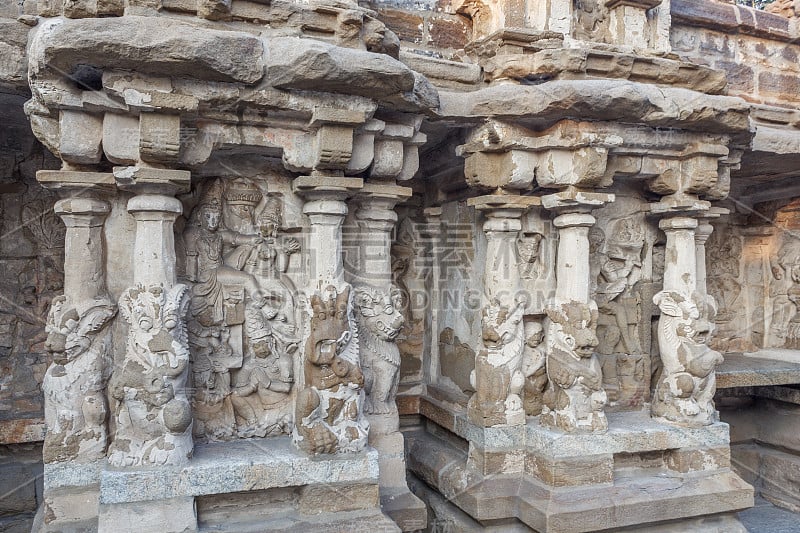 内观古寺庙Kanchipuram Kailasanathar庙