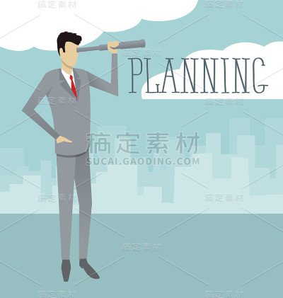 矢量平面商业概念