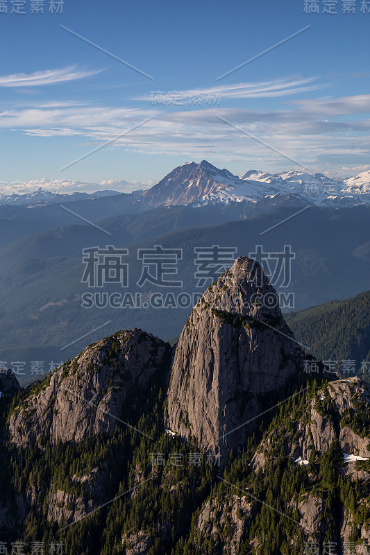 加拿大风景鸟瞰图