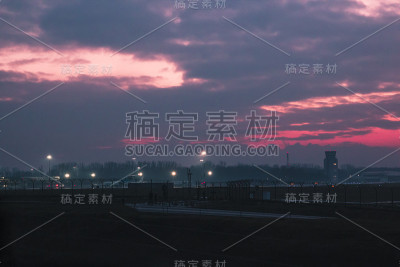 国际机场克拉科夫2013年巴利斯黄昏日落