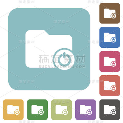 关闭目录圆角正方形平面图标