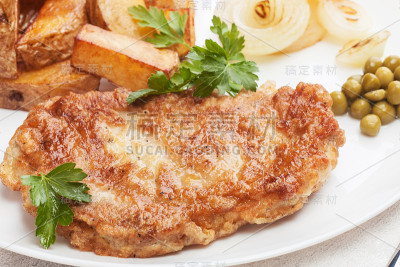 鸡肉切