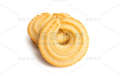 黄油饼干孤立
