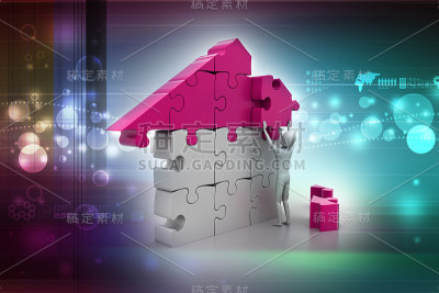 3d的人，建造房子