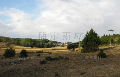 山的风景。