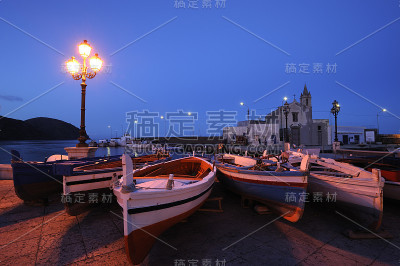 Marina Corta在利帕里岛