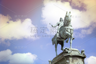 卡尔九的雕像-股票形象