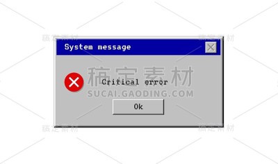 关键错误。系统消息窗口旧样式。病毒弹出图标。向量pc警报。像素接口。