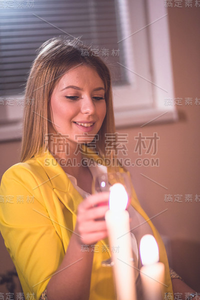 浪漫的晚餐