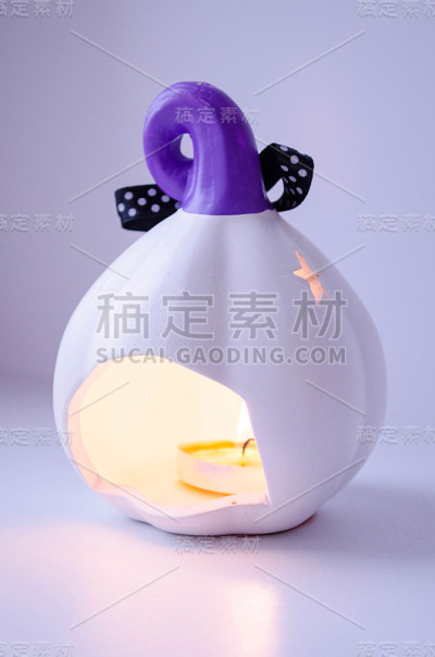 燃烧的蜡烛南瓜
