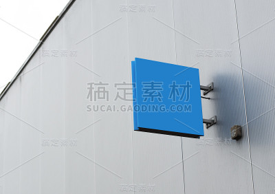 餐厅或商店签名模型