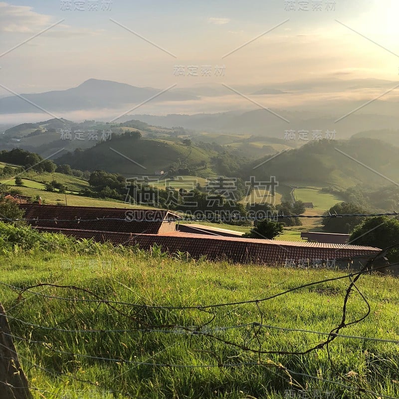 通往孔波斯特拉的风景，通往西班牙圣地亚哥朝圣者的道路