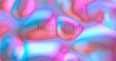 霓虹背景与荧光液体颜色。紫外光抽象蓝色、紫色、粉红色