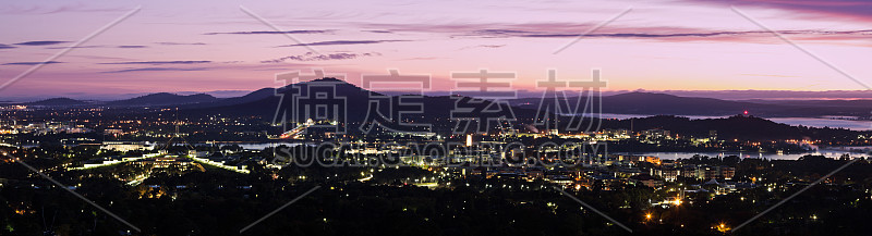 堪培拉-日出全景