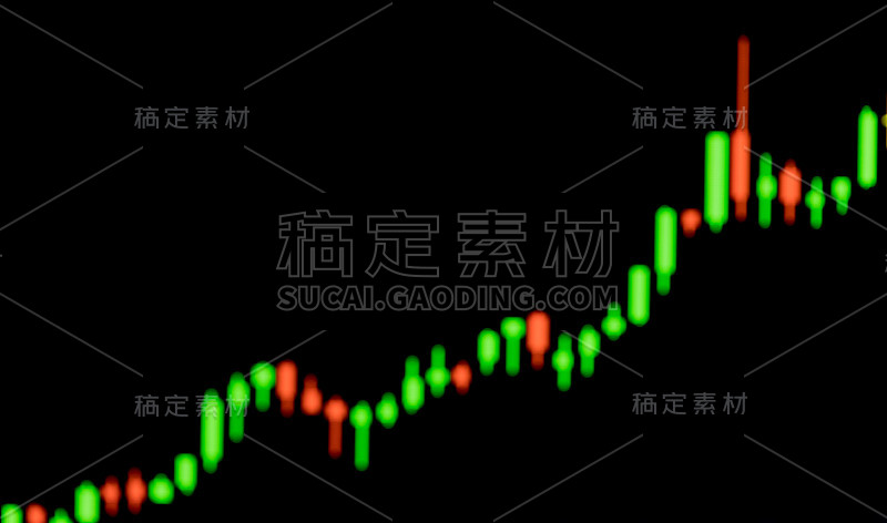 抽象模糊和关闭股市图表和股市数据的LED显示概念。本空间