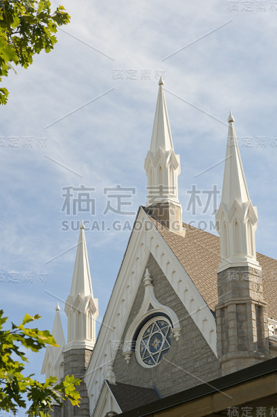 犹他州盐湖城的摩门教堂