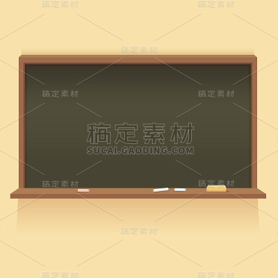 学校的黑板上