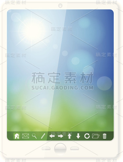 白色的平板电脑