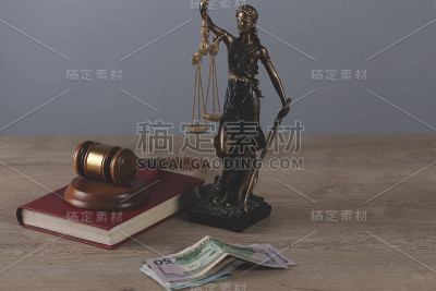 女士正义与法官对书