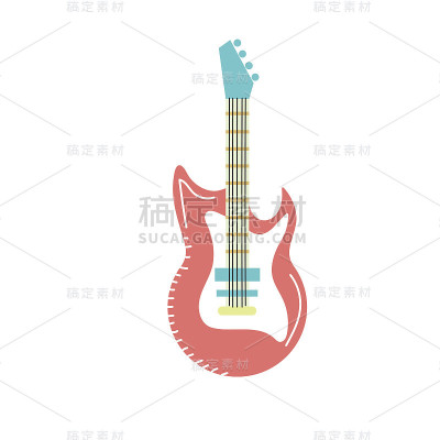 电吉他，用来演奏音乐的乐器