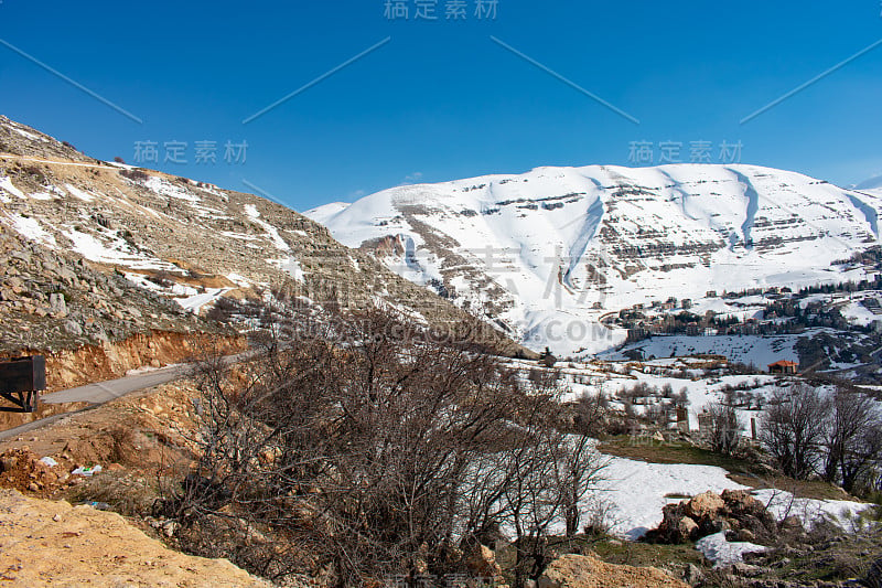 黎巴嫩山区的冬天