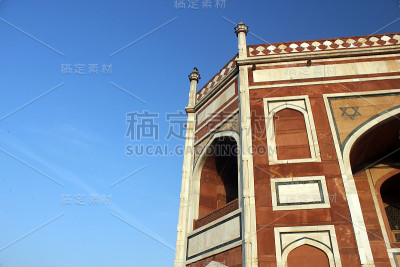 胡马雍陵墓特写:德里的莫卧儿建筑