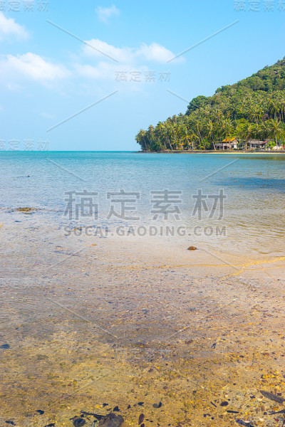 尾随Ngam海滩景观