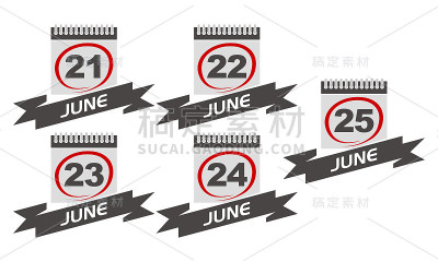 带丝带套装日历