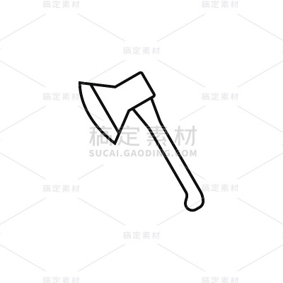 斧线图标，建造修复元素