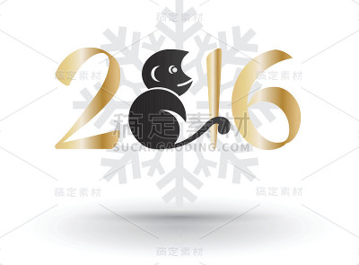 2016年有猴子和雪花。