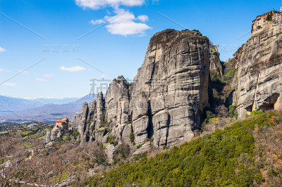 希腊塞萨利市迈特拉山修道院。联合国教科文组织世界遗产