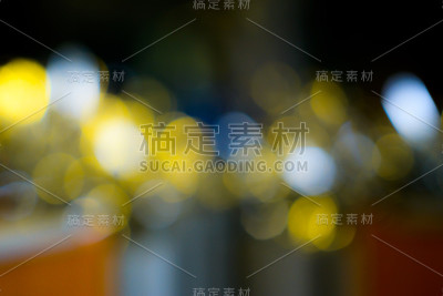 模糊的圣诞灯