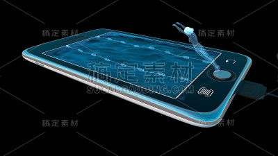 数字平板作为水池通信和互联网的概念