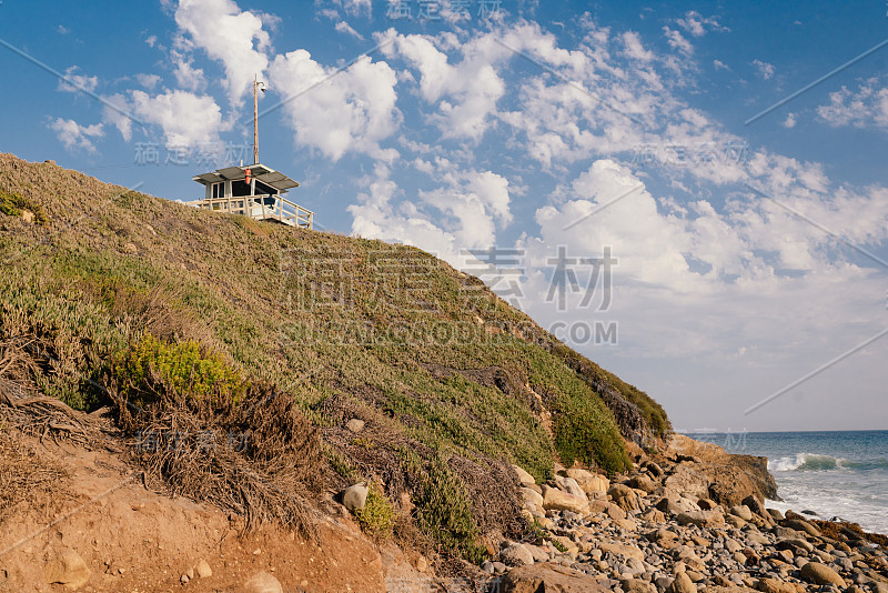 加州马里布的海岸线