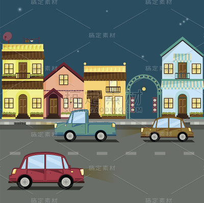 晚上的城市