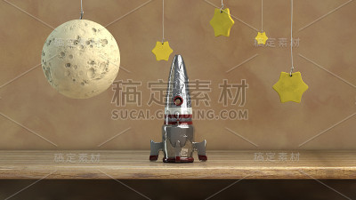 宇宙飞船和星星