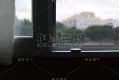 PVC窗上的蚊帐