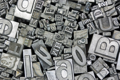 排字字母的关闭