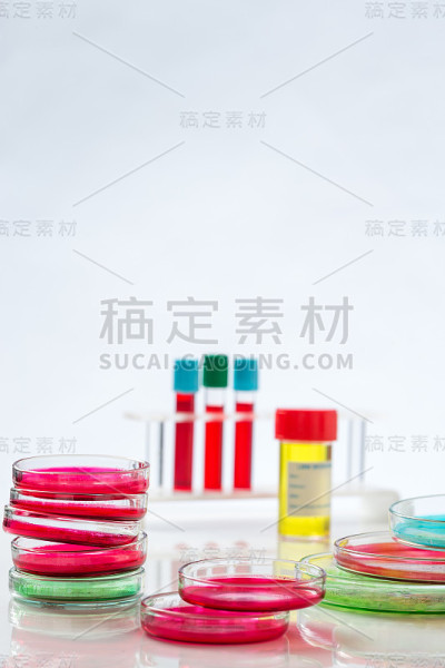 培养皿，血液测试，试管，注射器