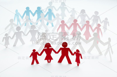 纸人形状切连接链
