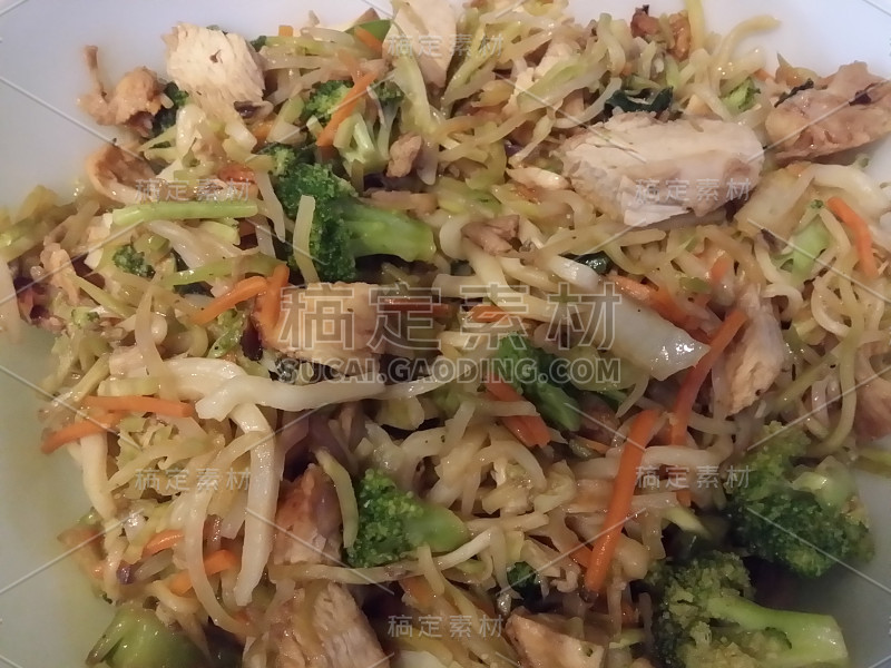 美味的亚洲食物