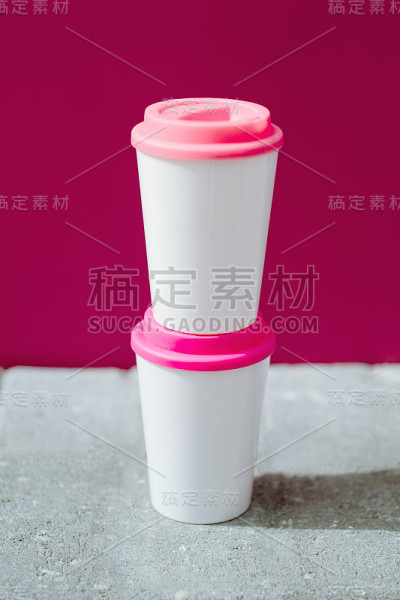 时尚的可重复使用的竹制生态咖啡杯