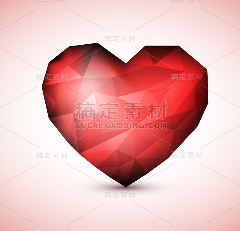 红钻珠宝心