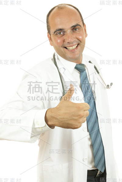 竖起大拇指的医生