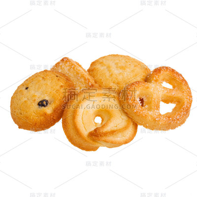 Cookie孤立在白色背景上