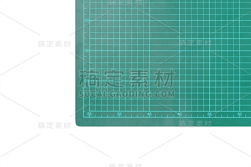 切割垫在白色背景