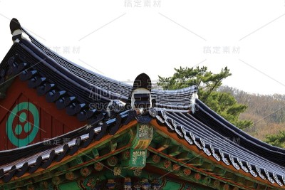 韩屋,屋顶,瓷砖